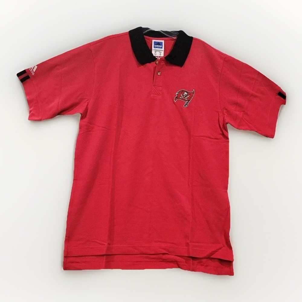 Tampa Bay Buccaneers Polo Shirt Men's M On the Field NFL NWT Adidas